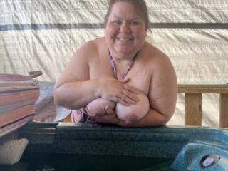 Wife in hot tub 6 of 7