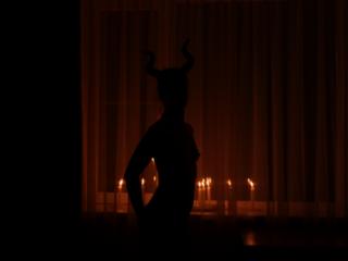 Naked Maleficent with Candles 3 of 20