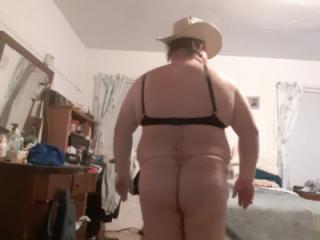 Cowboy hat and bra and thong 12 of 20