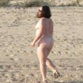 naked pee on the beach