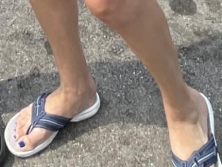 Wife’s sexy summer blue feet! 3 of 12