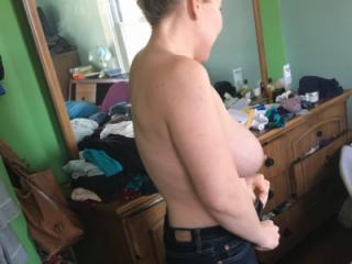 Topless candids from yesterday 11 of 13