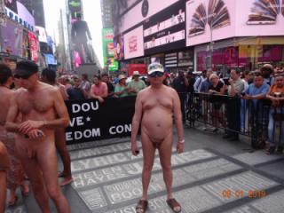 Naked concert in Times Square 3 of 4
