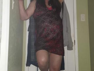 RED AND BLACK NEGLIGEE 19 of 20