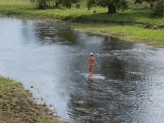 Nude in river's water 4 of 20