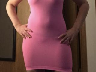New pink dress and thong 1 of 4