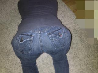 In tight jeans