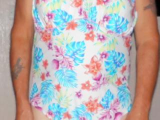 me wearing wifes bathing suits 1 of 10