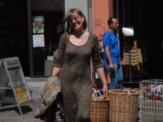 Lisa bottomless, sheer clothes in public 8 of 17