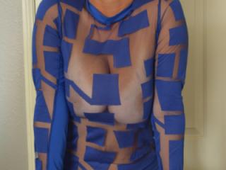 Trying on the blue outfit 15 of 17