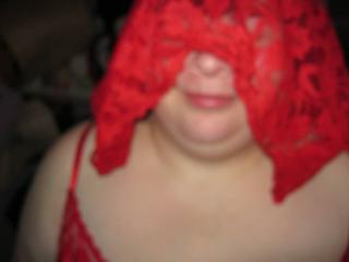 Red lace nightgown 6 of 9