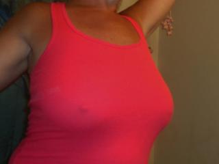Wifes tank top tits 7 of 9