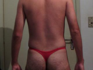In my red thong! 1 of 10