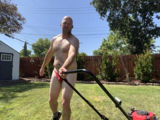 Does anyone else mow in their lace thong 2 of 20