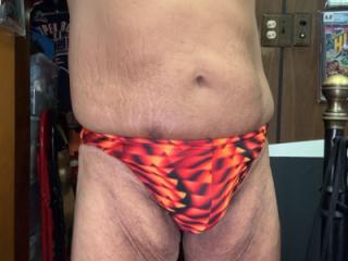 Flame Red Speedo