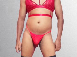 My body in red lingerie 7 of 10