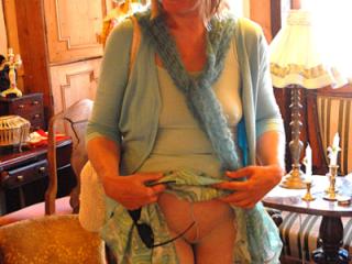 Lisa, braless, phantyhose, flashing 2 of 6