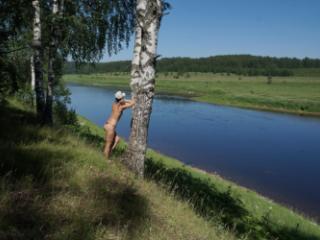 Nude near birch upon Volga 3 of 20