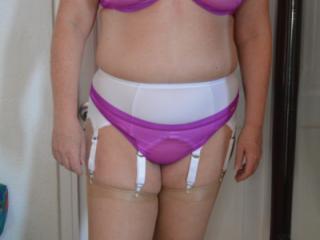 Light Blue Gossard Glossies Lingerie and Stockings 1 of 17