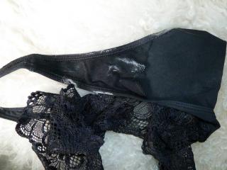 Sexy wife's used panties this week, plus pictures of the pussy that made them like that. 3 of 8