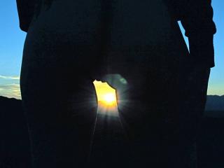 Mistress M's ass at sunset