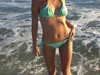 Natasha from newport. Green bikini 2 of 19