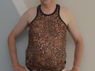 Posing in my new leopard outfit 5 of 9