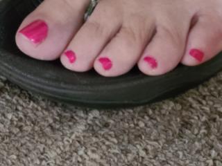New color on her toes 2 of 5
