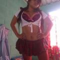 Naughty schoolgirl outfit