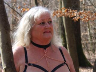 horny Petra in the forest 6 of 8