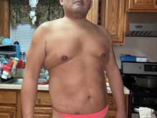 Orange CK Thong with stripes 1 of 18