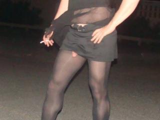 Massachusetts Crossdresser  outdoors part 3 3 of 7