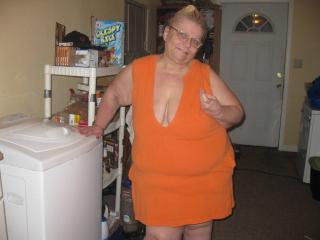 Sexy pics of me in orange dress 3 of 18