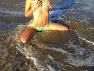 Natasha from newport. Green bikini 12 of 19