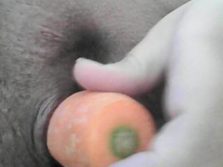 Carrot in my cunt 6 of 11