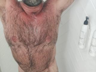 Hairy daddy shower 1 of 4