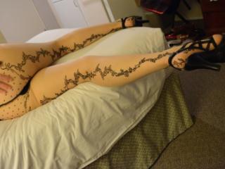 wife posing in pantyhose 1 of 5