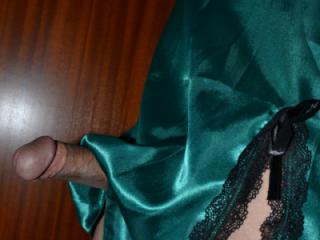 A new satin green nightgown 8 of 16