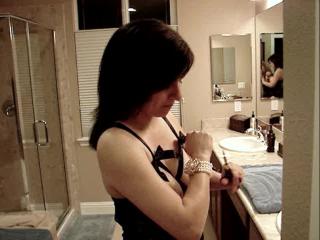 Tits out and very hard nipples