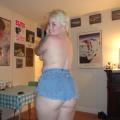 Much younger in her Daisy Dukes