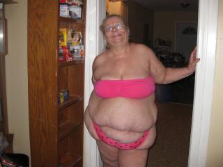 Pink bra and panties