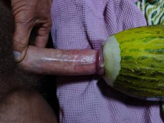 Deepthroating a juicy melon 1 of 7