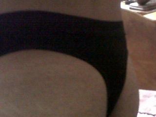 Me, sexy, Black thong, doggy style, waiting cocks 5 of 5