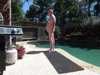 31 May 2017 by the pool (Of course I am nude) 10 of 13