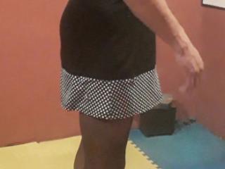 Dress and stockings combination. 7 of 9