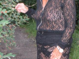 Sheer Black Lace Worn at Some Parks 4 of 19