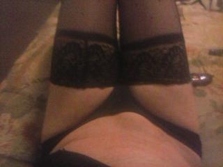 time to play in silky hose.... 3 of 4