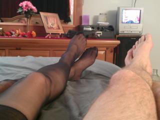 my feet and legs in rays bed 6 of 17