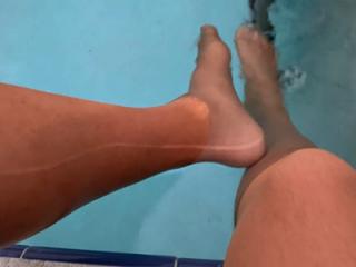 Pantyhose in the pool 8 of 9