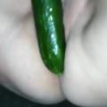 No dildo, I just use this cucumber